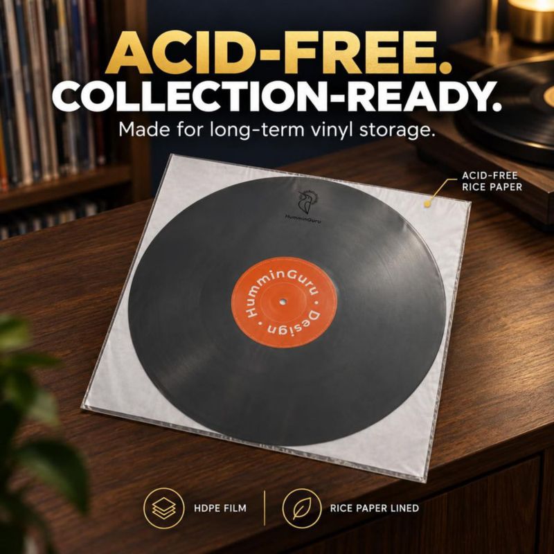 Fundas internas para vinilos HumminGuru 30 cm Pack de 50