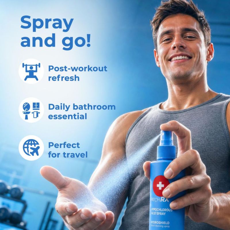 Spray facial PatchRx 240 ml paquete de 2 para piel sensible