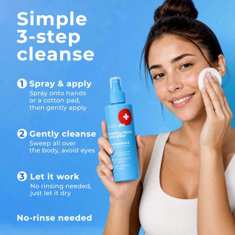 Spray facial PatchRx 240 ml paquete de 2 para piel sensible