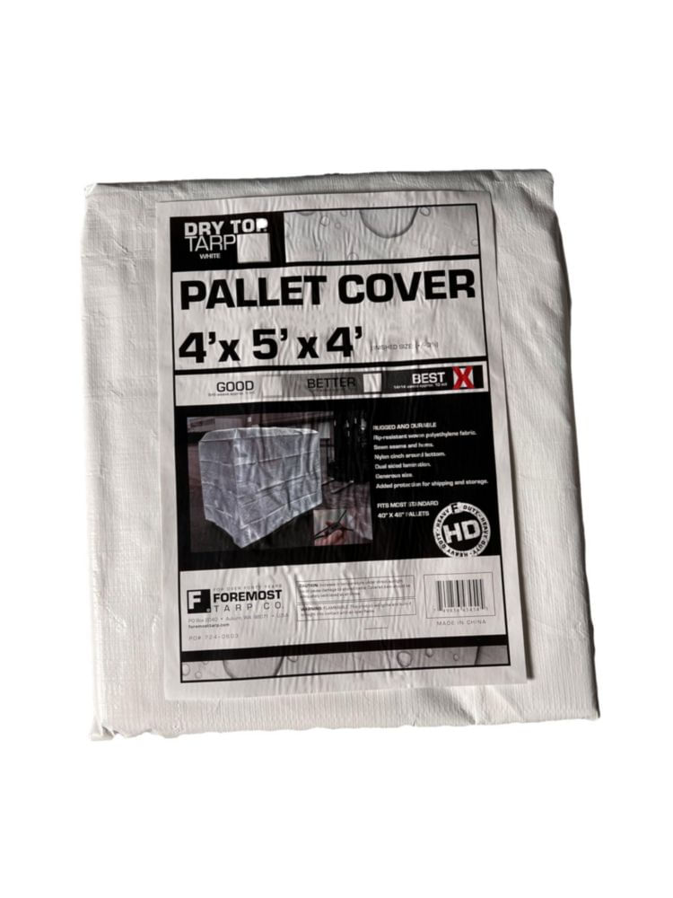 Lona para tarimas superficie seca resistente color blanco 122 x 152 x 122 cm