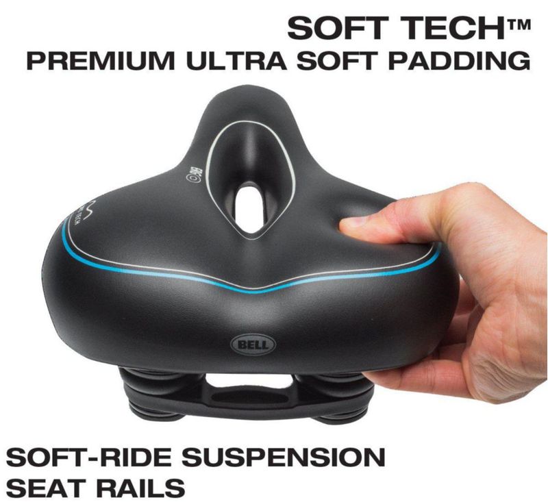Asiento de bicicleta BELL Comfort 820 Soft Tech Black