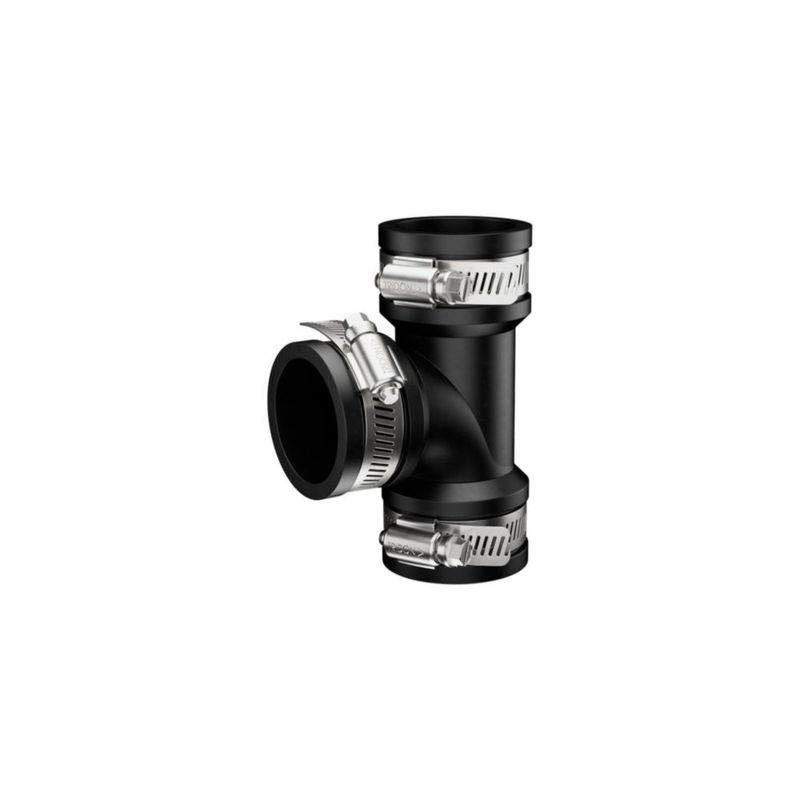 Codo en T flexible de reparación PVC Fernco 38 mm - 1 unidad