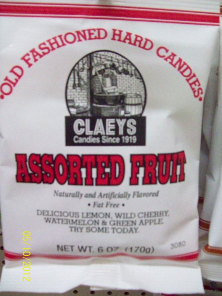 Caramelos duros Claeys 170 g surtido de frutas 6 oz