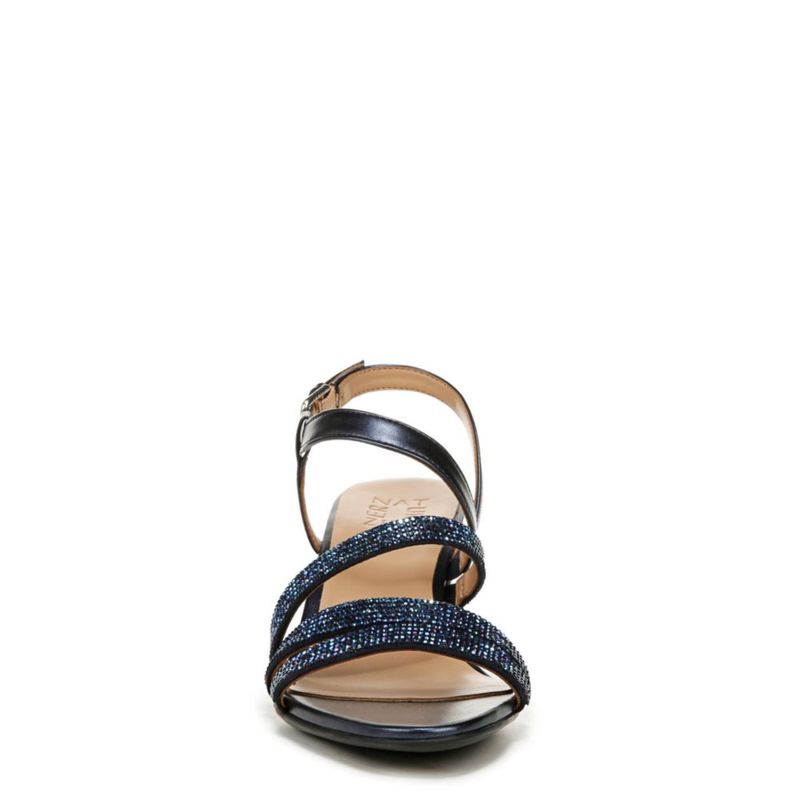 Sandalia Naturalizer Bridget4 de Tacón Bloque 6 cm Azul Marino Francés con Pedrería