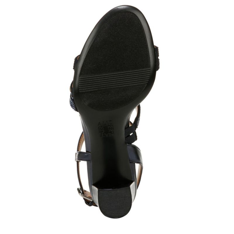 Sandalia Naturalizer Bridget4 de Tacón Bloque 6 cm Azul Marino Francés con Pedrería