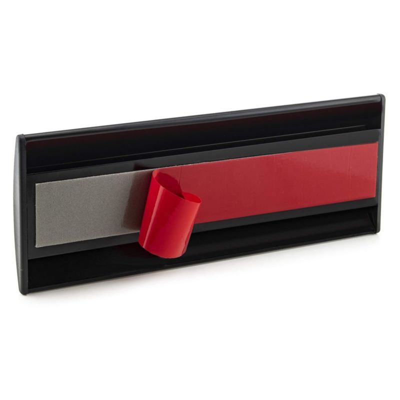 Soporte para placa de nombre GlossyEnd 20x8 cm Negro (paquete de 6)