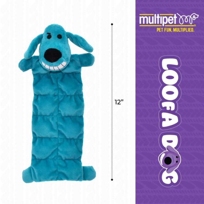 Alfombrilla de peluche para perros con múltiples mascotas Loofa Squeaky 30 cm suave