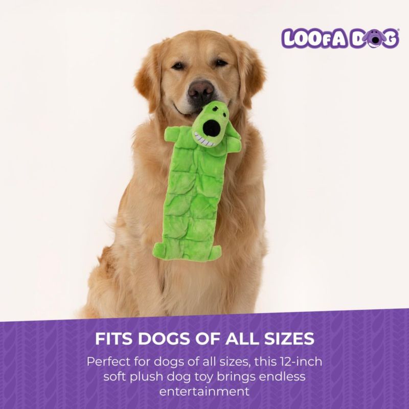 Alfombrilla de peluche para perros con múltiples mascotas Loofa Squeaky 30 cm suave