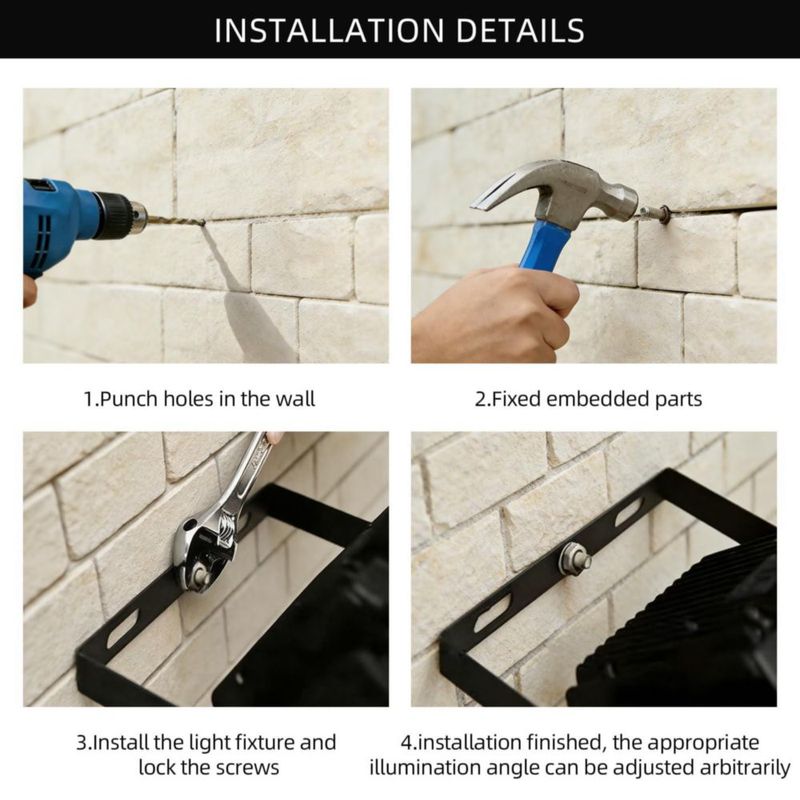 Luz de inundación Onkavox 300W (2 unidades) IP66 impermeable 5000K