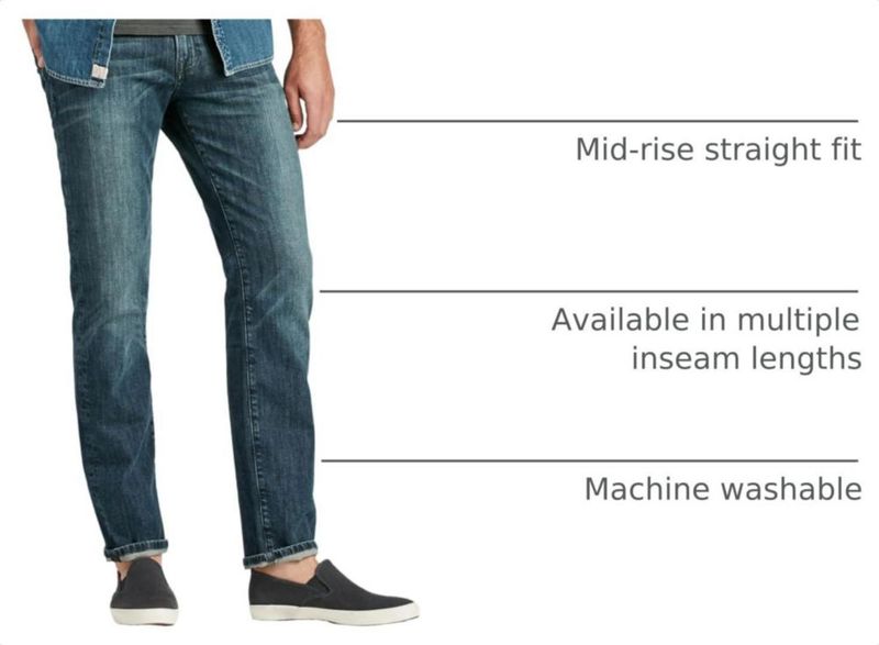 Pantalones vaqueros Lucky Brand 221 Original Straight talla 33 Azul Dorado