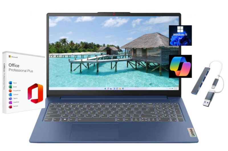 Portátil Lenovo IdeaPad Slim 3 156" FHD Ryzen 5 8 GB 1 TB SSD
