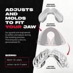 Protector bucal SAFEJAWZ Clear Fangz adulto de doble capa