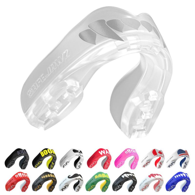 Protector bucal SAFEJAWZ Clear Fangz adulto de doble capa