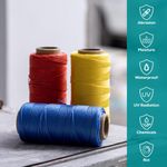 Hilo GOLDEN COCK 262 pies (80 m) Set de 3 colores – Cuerda resistente