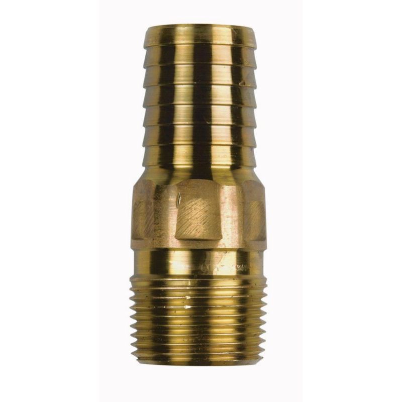 Adaptador de manguera Campbell RMAB 4 macho de 1 pulgada latón rojo