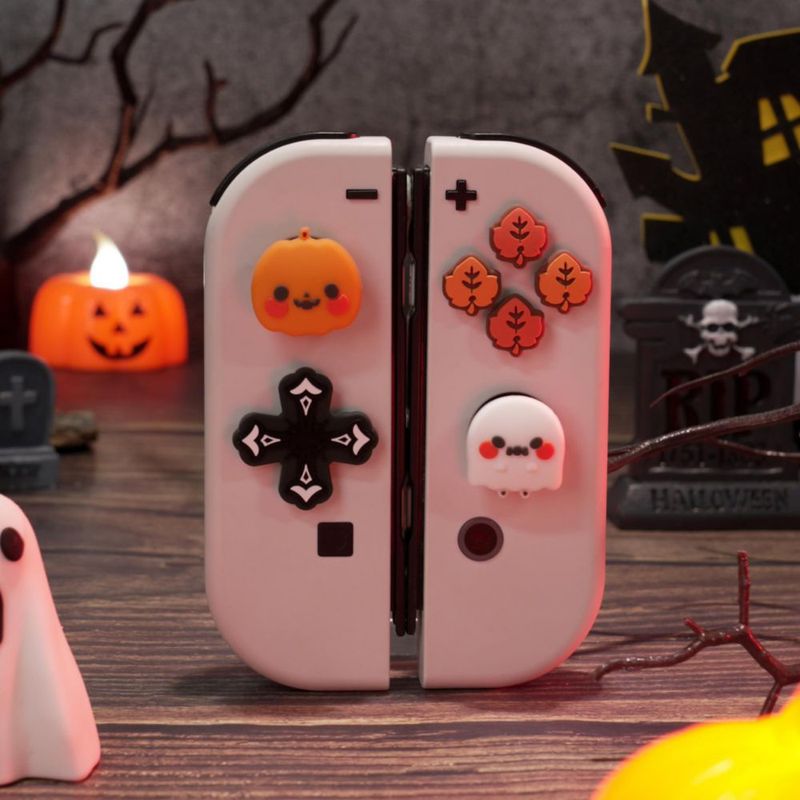 Set de tapas de silicona para botones de Switch GeekShare – Calabaza