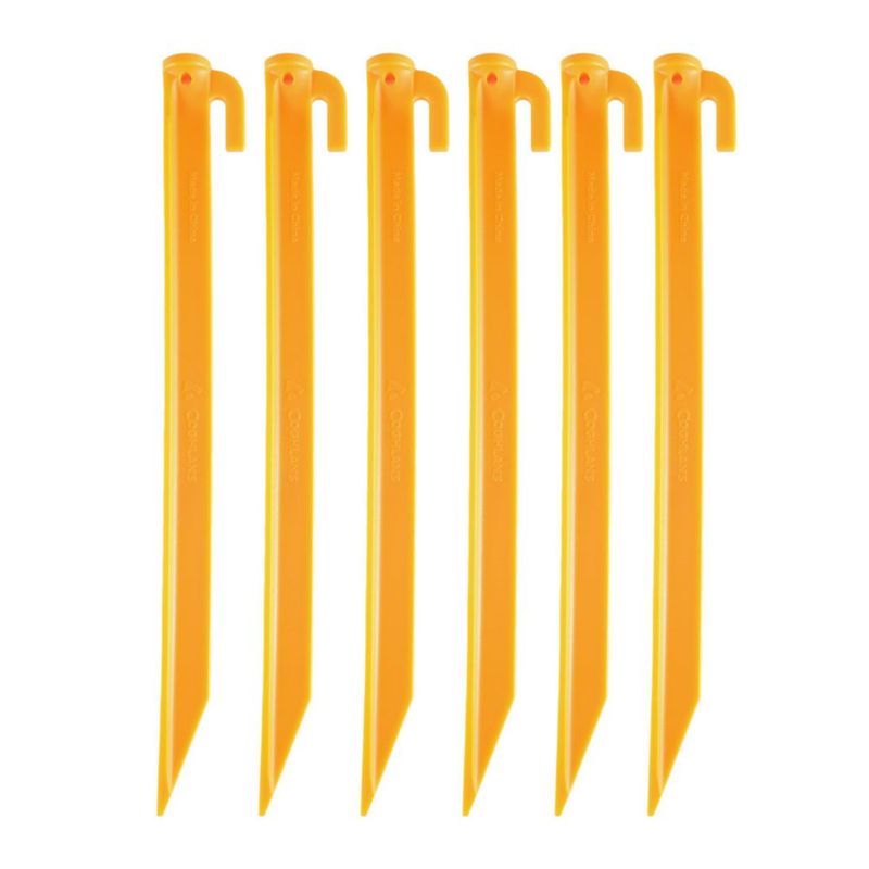 Juego de 6 pinzas para tienda de campaña Coghlan's plástico reciclado 30 cm