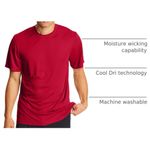 CAMISETA Hanes XXL Rojo Intenso Performance