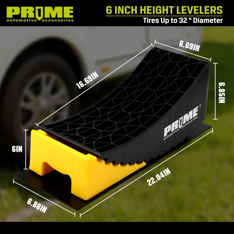 RAMP Prime 1 Cuña de Rueda de Alta Resistencia 15 cm (2 unidades)