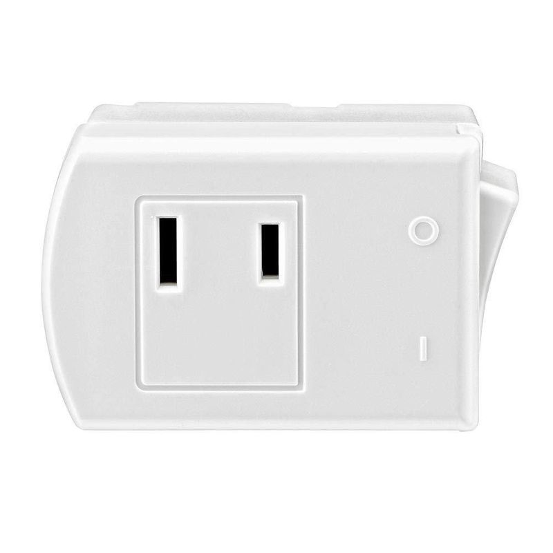 Enchufe eléctrico Leviton 1469-W 125 V 13 A color blanco