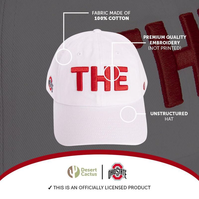 Gorra Desert Cactus Ohio State L1 Blanca