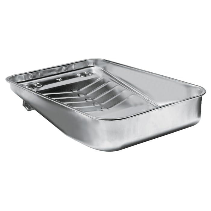 Bandeja Profunda para Pintura Wooster R405-13 de 13" de Brush Company Capacidad de 3 Cuartos Plateada