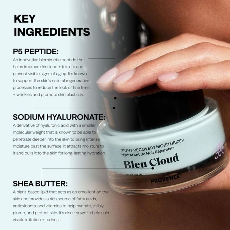 Crema Hidratante Nocturna Provence Beauty Bleu Cloud 60 ml