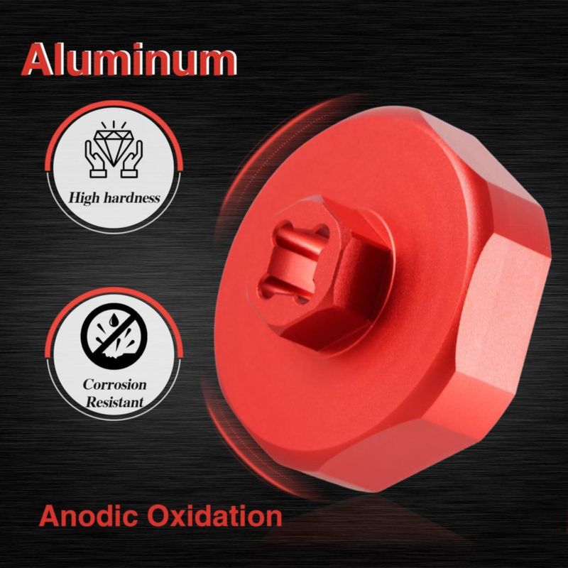 Llave de aluminio de 635 mm para tapón de eje de remolque KPALAG