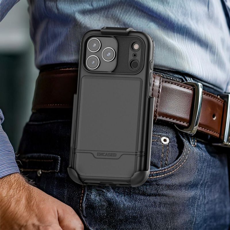 Funda ENCASED iPhone 17 Pro Max Rebel Armor Negra