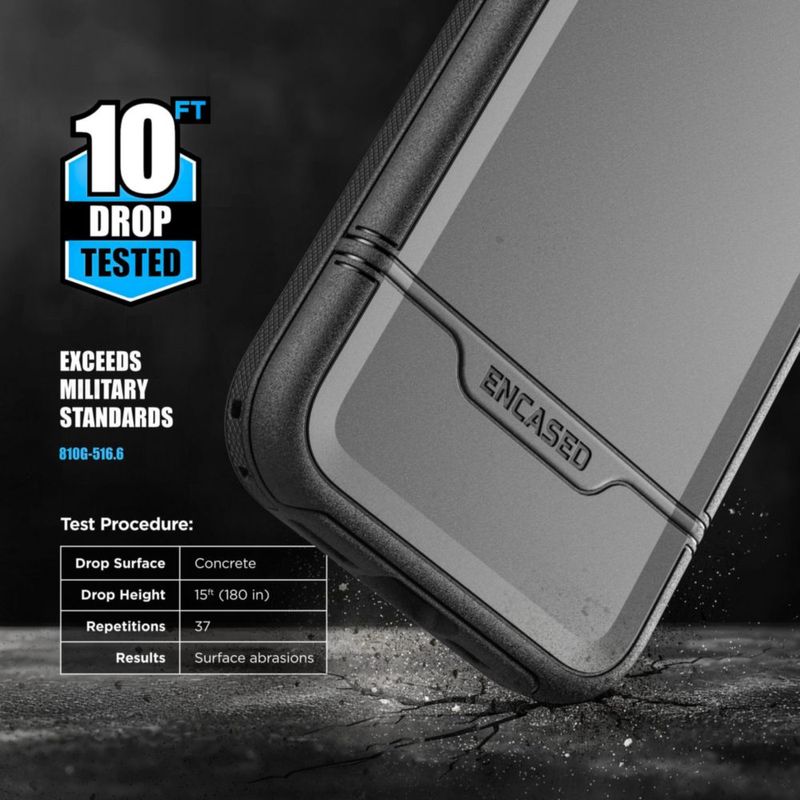 Funda ENCASED iPhone 17 Pro Max Rebel Armor Negra