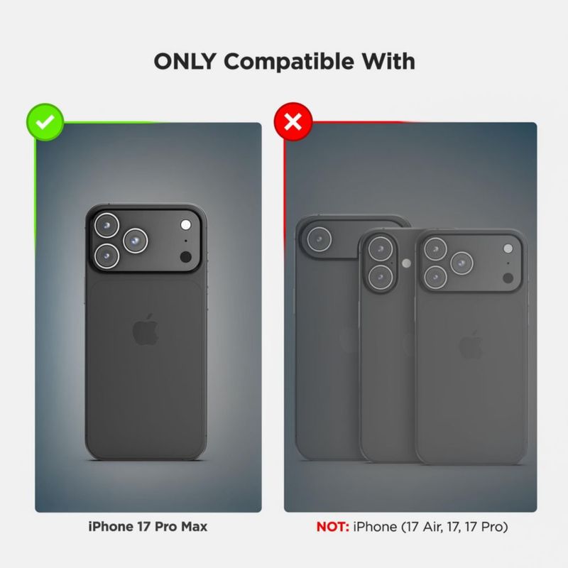 Funda ENCASED iPhone 17 Pro Max Rebel Armor Negra