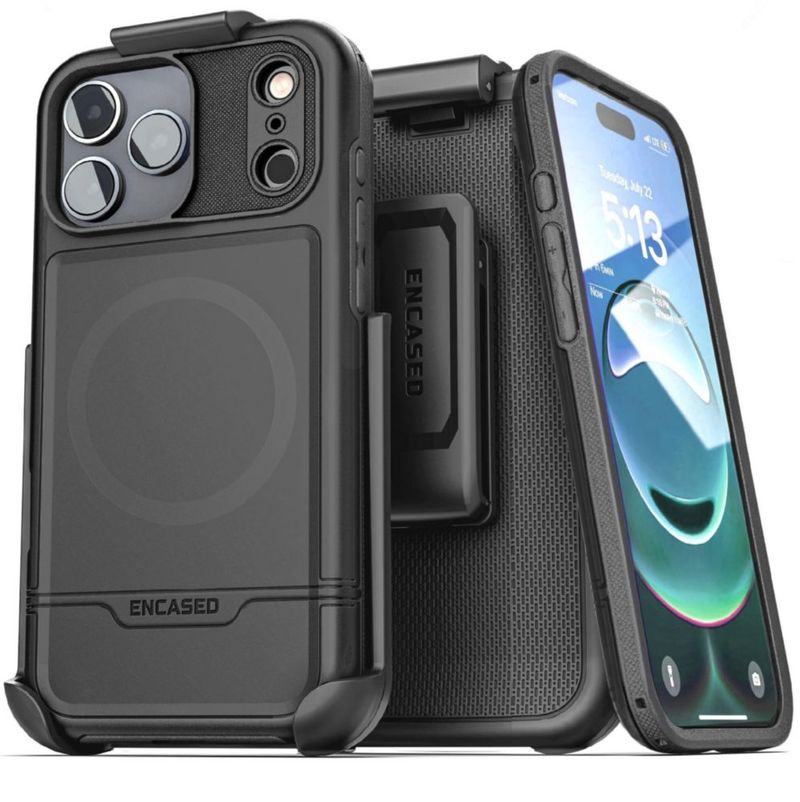 Funda ENCASED iPhone 17 Pro Max Rebel Armor Negra