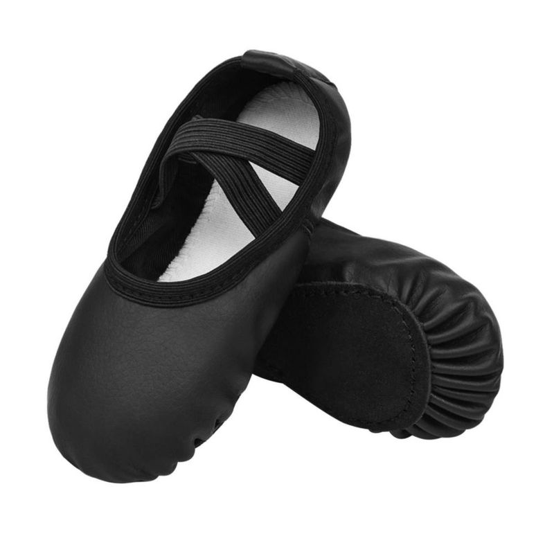 Zapatos de Ballet Stelle 11ML PU Negro Ajuste Cerrado