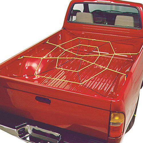 Cargo Net KEEPER 6141 - Gancho ajustable con cremallera (92 x 116 cm) color negro y amarillo