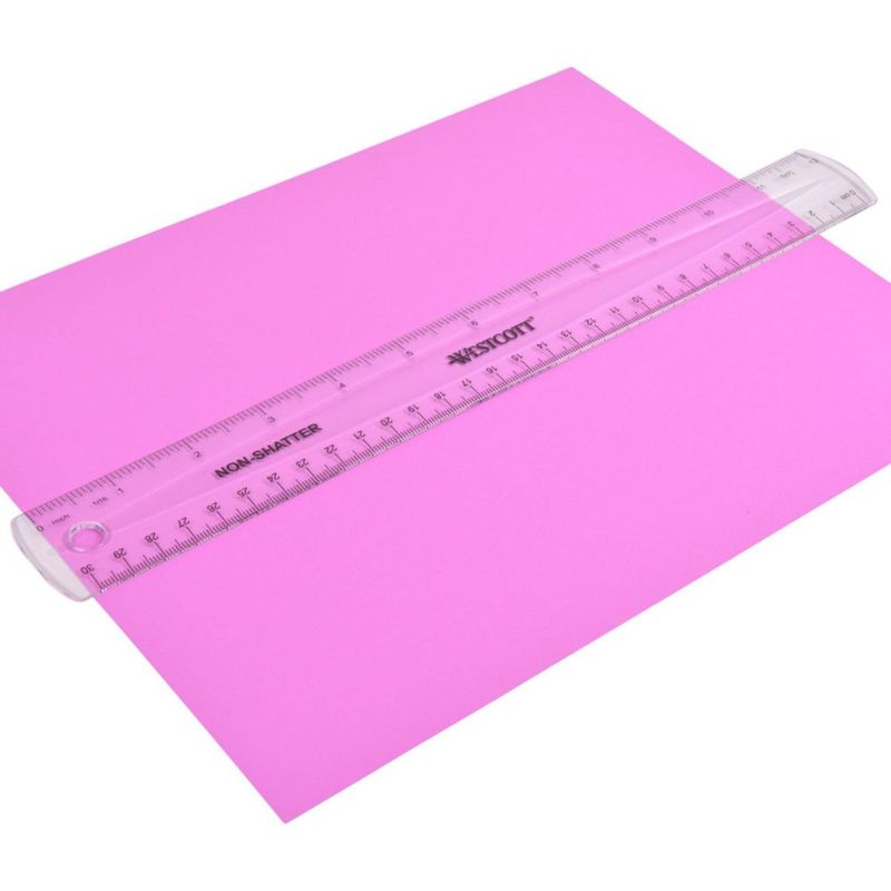Regla Westcott 30 cm Flexible a Prueba de Rotura - Pack de 4
