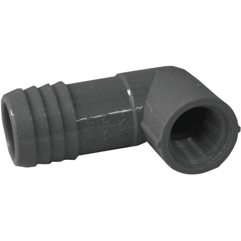 Conexión de manguera PLUMB Reeze BOSHART Elbow Poly 1BARBX1/2FPT
