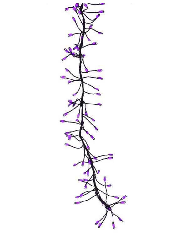 Luces de Halloween para celebraciones 250 LED color morado 762 m