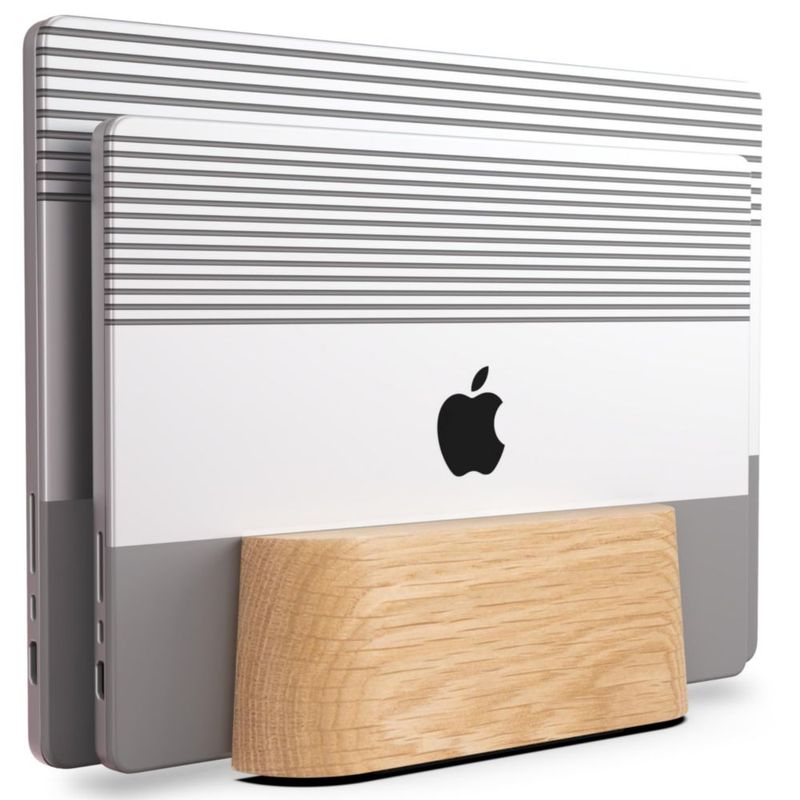 Soporte vertical ajustable de madera COREMINDED para MacBook Air