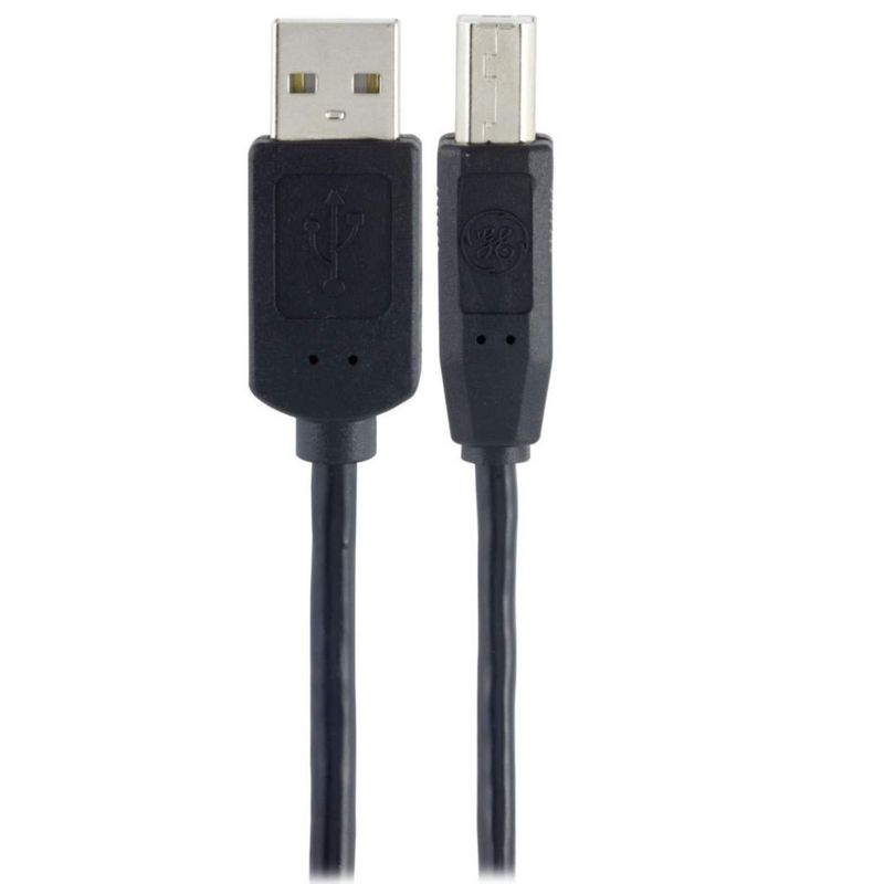 Cable de impresora USB 2.0 GE de 18 m cable macho A a B negro
