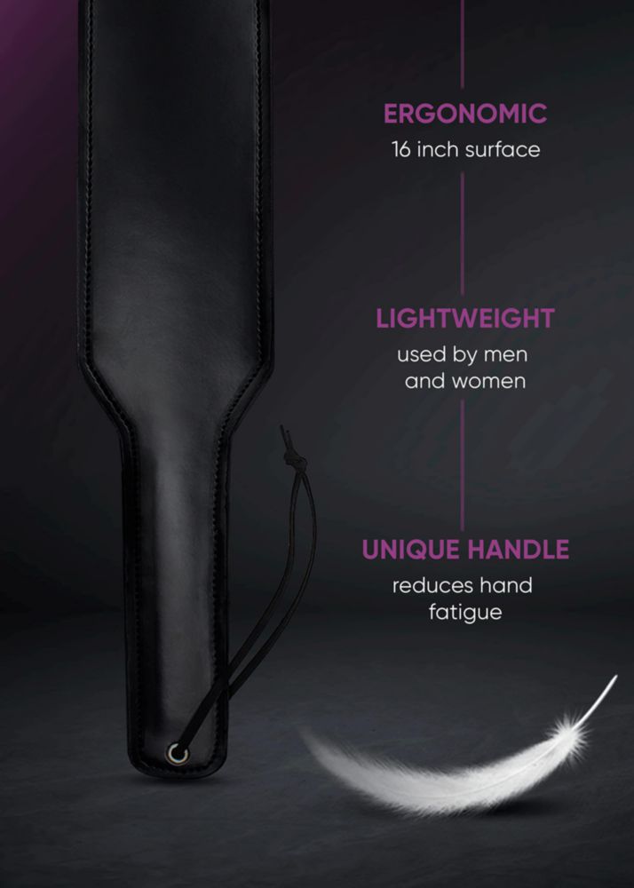 Paleta PASTOS 30 cm Cuero Sintético para Juego Adulto y Adiestramiento Ecuestre