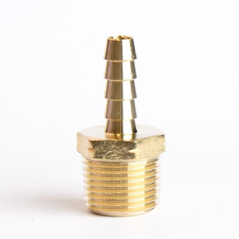 Adaptador de manguera de latón HOMEPLUS+ 1/4 pulgadas de profundidad x 3/8 pulgadas de profundidad