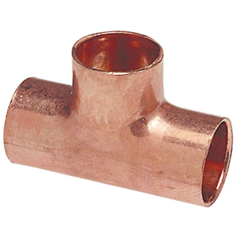 Accesorio de Tubería en T de Cobre NIBCO 611RR 3/4x1/2x3/4 Sin Plomo