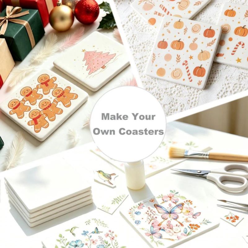 Pack de 24 posavasos de 10 cm Colovis con soporte