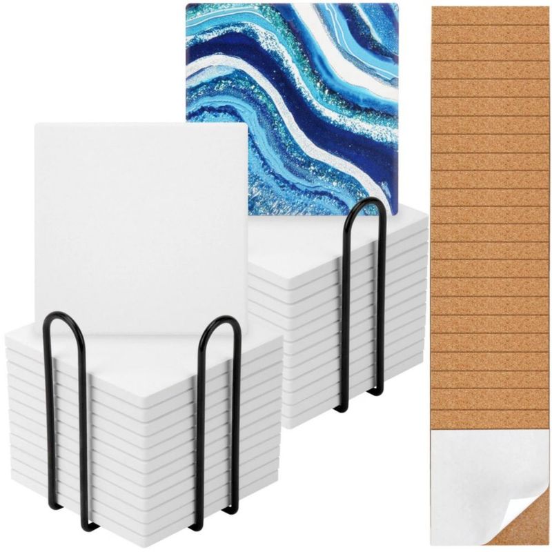 Pack de 24 posavasos de 10 cm Colovis con soporte