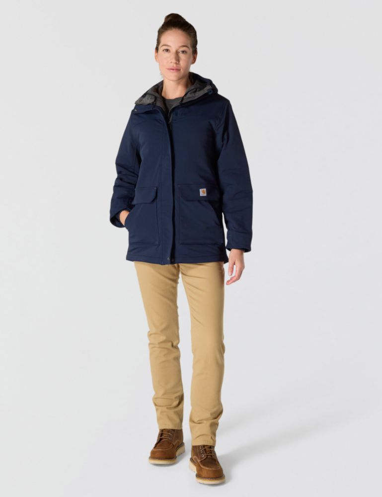 Abrigo Carhartt Camden para mujer talla M azul marino