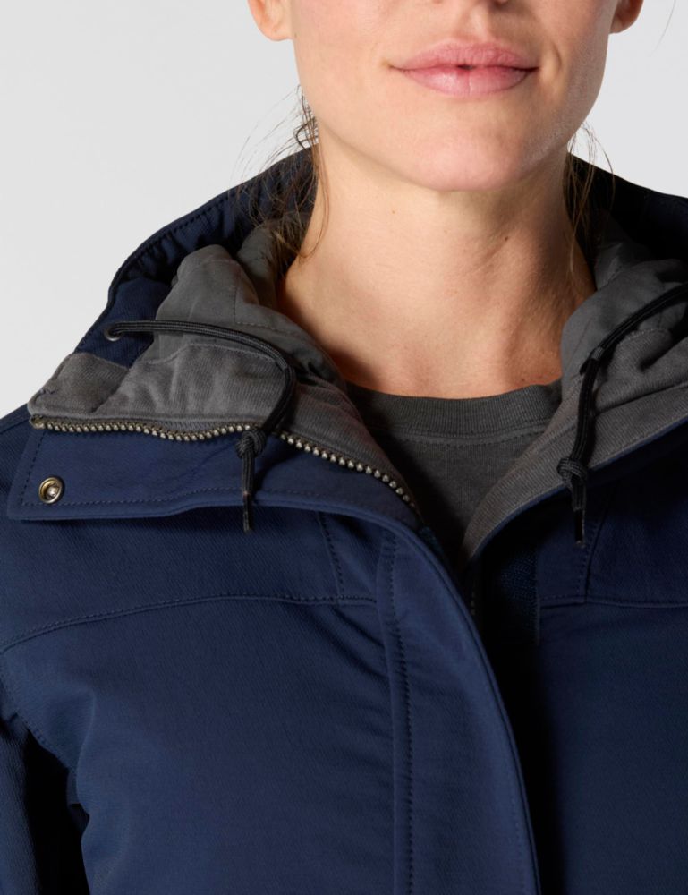 Abrigo Carhartt Camden para mujer talla M azul marino