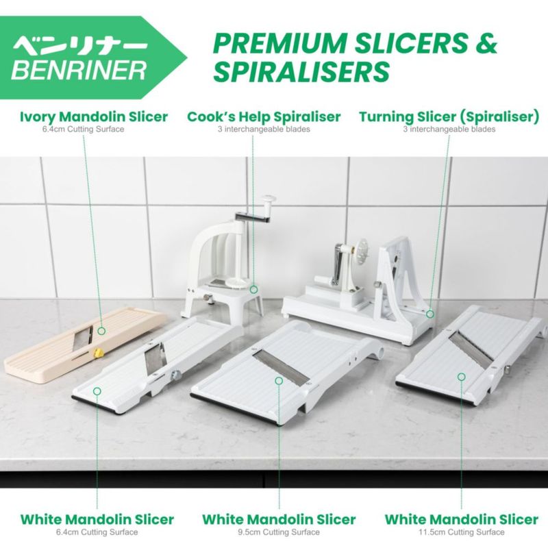 Cortador de alimentos Benriner 12 cm perforado de acero inoxidable