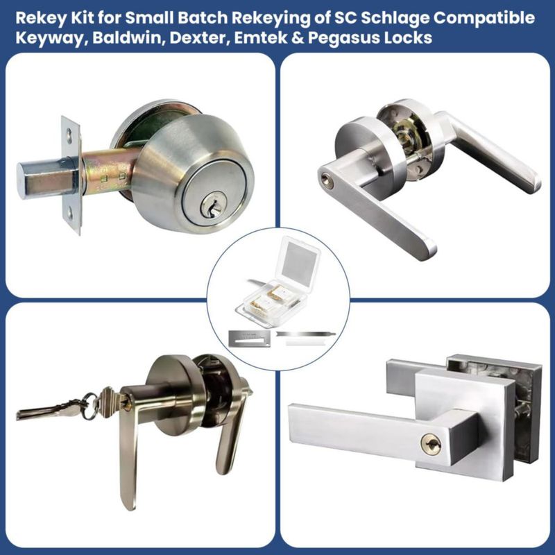 Kit de Cambio de Llave ETZ SC1 SC4 500 piezas (Oro)