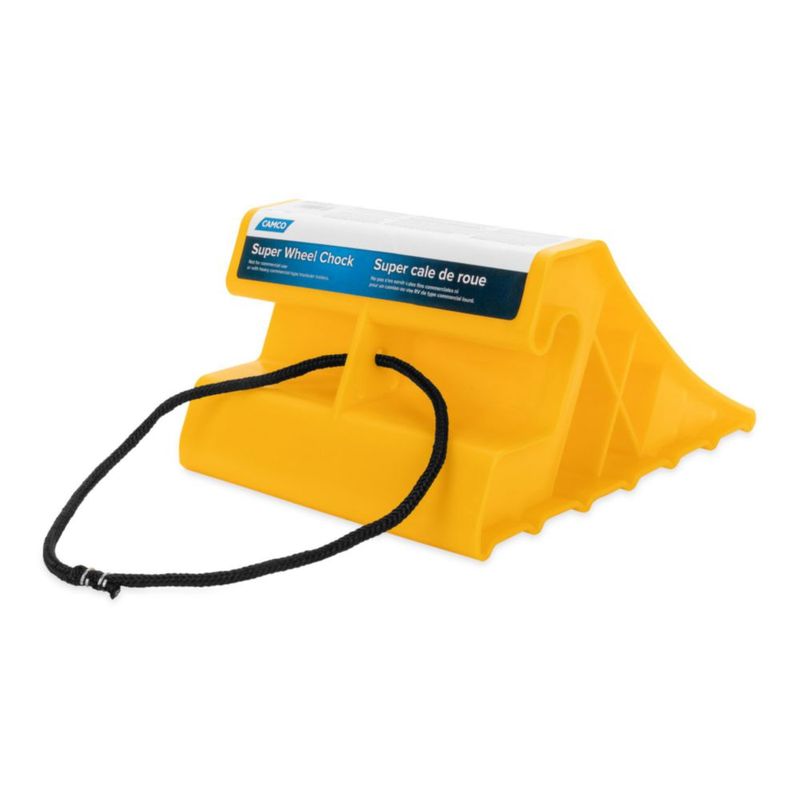 Limitador de Rueda para Remolque Camco 25x21x14 cm con Asa de Cuerda