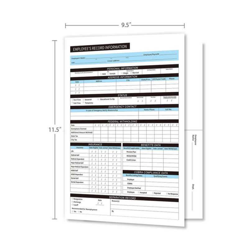Carpeta de archivo FENTASY 9.5x11.5 pulgadas paquete de 25 confidencial